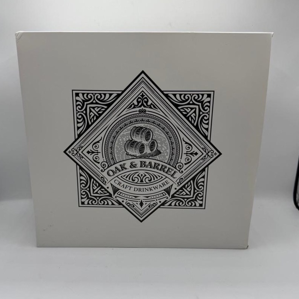 Oak & Barrel Craft Drinkware Decanter Set Clear Modern Elegant‎ Barware Gift